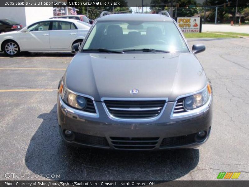 Carbon Gray Metallic / Black 2009 Saab 9-5 2.3T SportCombi