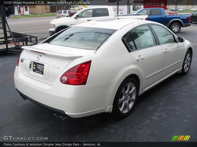Winter Frost Pearl / Cafe Latte 2008 Nissan Maxima 3.5 SE
