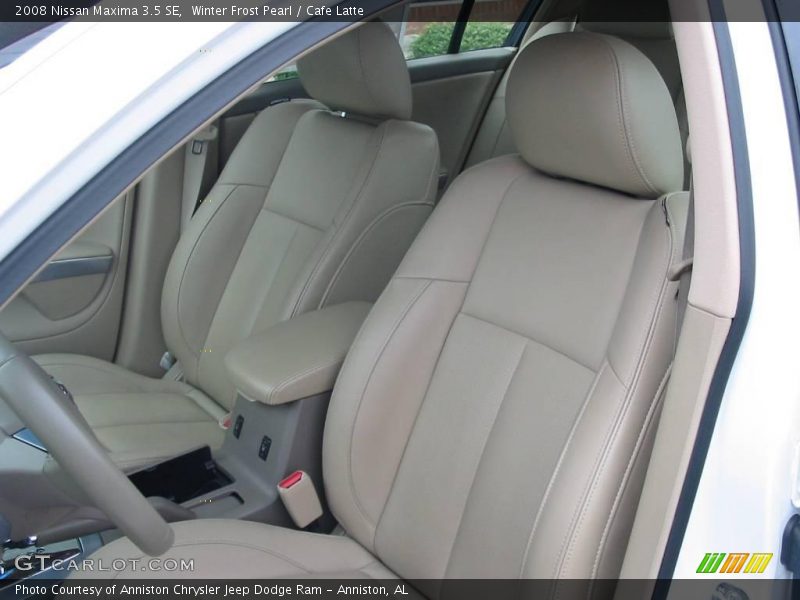 Winter Frost Pearl / Cafe Latte 2008 Nissan Maxima 3.5 SE