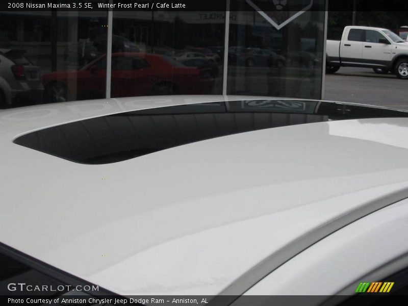 Winter Frost Pearl / Cafe Latte 2008 Nissan Maxima 3.5 SE