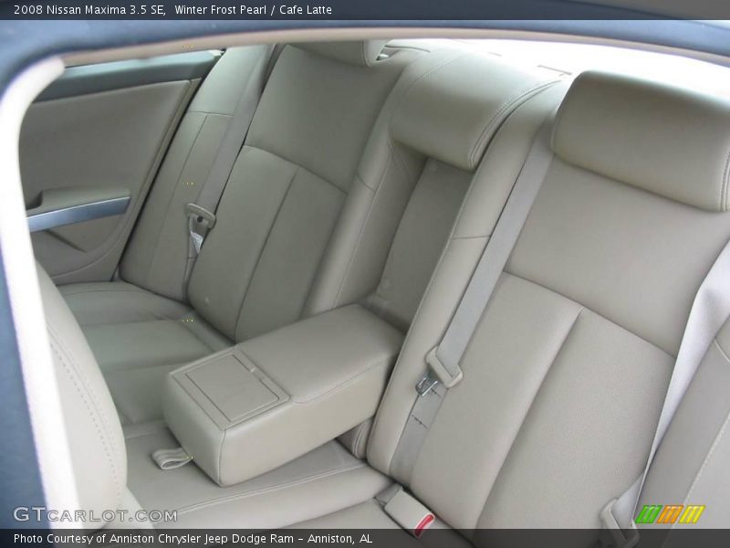 Winter Frost Pearl / Cafe Latte 2008 Nissan Maxima 3.5 SE
