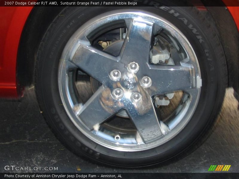 Sunburst Orange Pearl / Pastel Pebble Beige 2007 Dodge Caliber R/T AWD