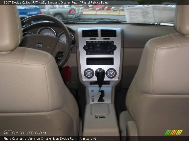 Sunburst Orange Pearl / Pastel Pebble Beige 2007 Dodge Caliber R/T AWD