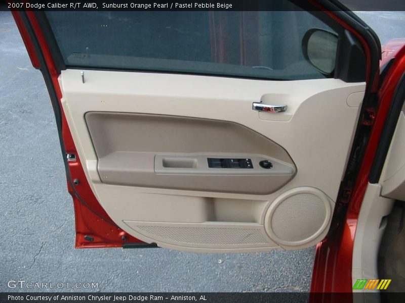 Sunburst Orange Pearl / Pastel Pebble Beige 2007 Dodge Caliber R/T AWD