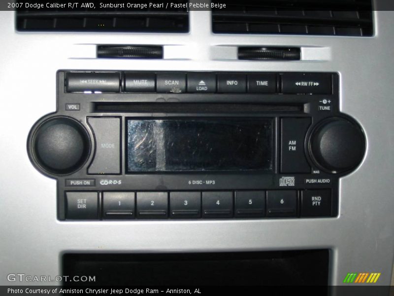 Sunburst Orange Pearl / Pastel Pebble Beige 2007 Dodge Caliber R/T AWD