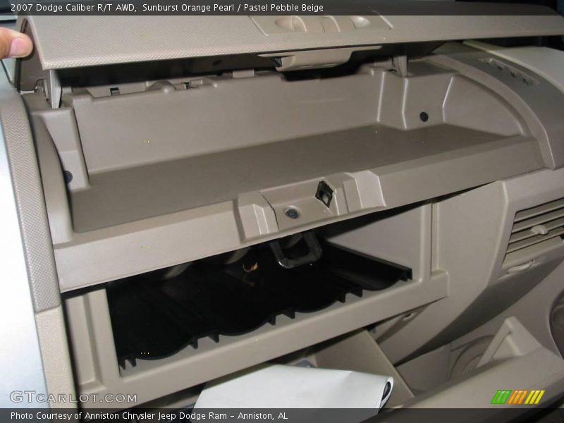 Sunburst Orange Pearl / Pastel Pebble Beige 2007 Dodge Caliber R/T AWD