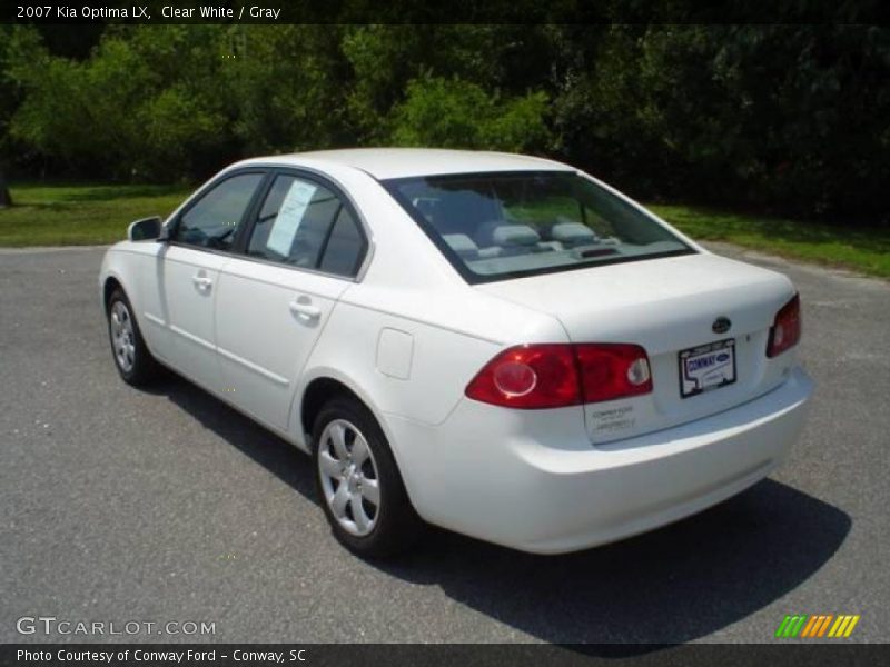Clear White / Gray 2007 Kia Optima LX