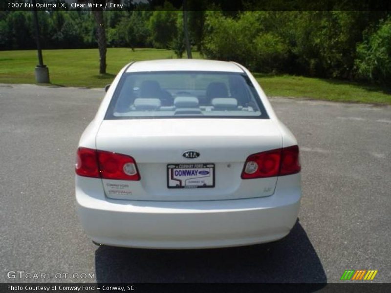 Clear White / Gray 2007 Kia Optima LX