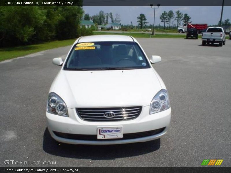 Clear White / Gray 2007 Kia Optima LX