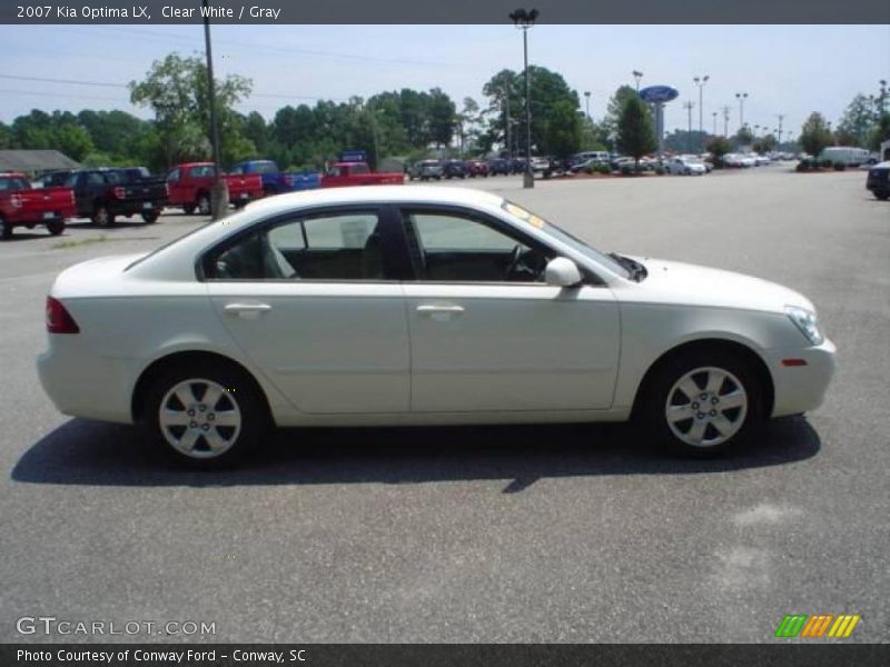 Clear White / Gray 2007 Kia Optima LX