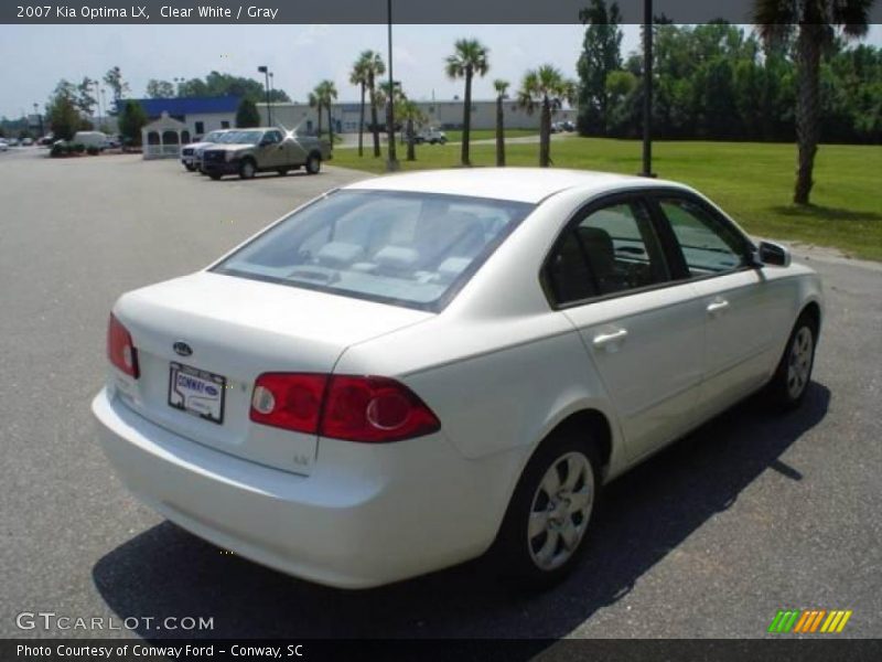 Clear White / Gray 2007 Kia Optima LX