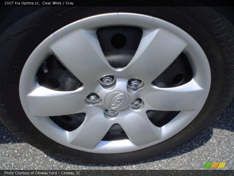 Clear White / Gray 2007 Kia Optima LX