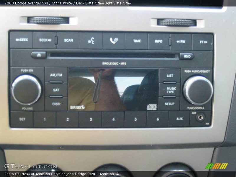 Stone White / Dark Slate Gray/Light Slate Gray 2008 Dodge Avenger SXT