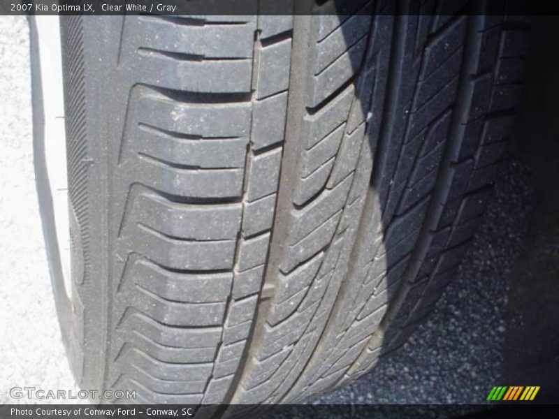 Clear White / Gray 2007 Kia Optima LX