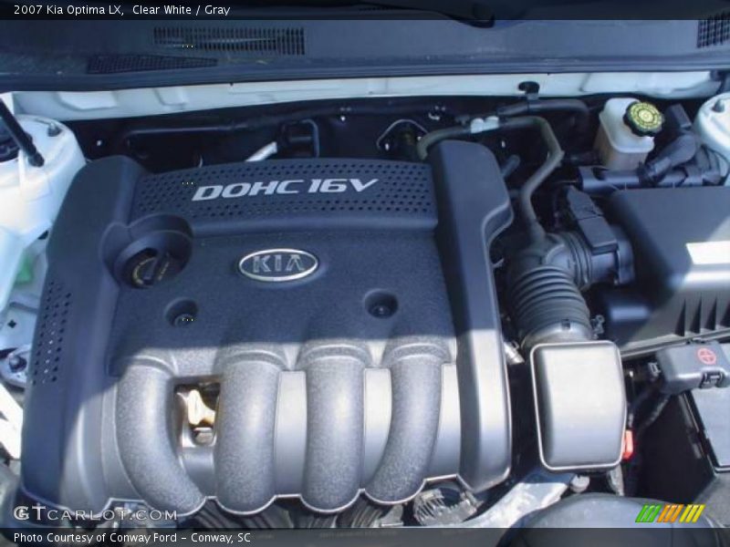 Clear White / Gray 2007 Kia Optima LX
