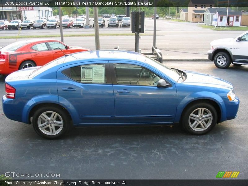 Marathon Blue Pearl / Dark Slate Gray/Light Slate Gray 2008 Dodge Avenger SXT