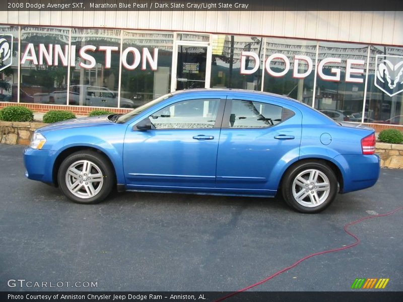 Marathon Blue Pearl / Dark Slate Gray/Light Slate Gray 2008 Dodge Avenger SXT