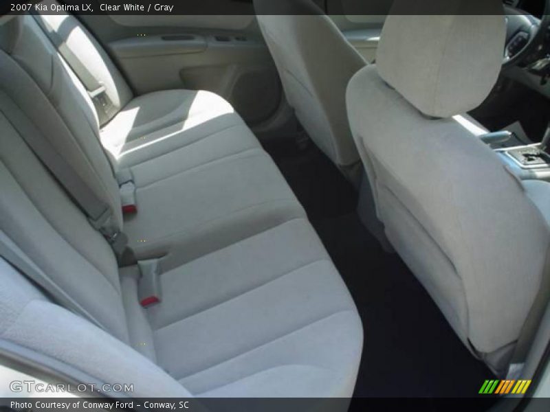 Clear White / Gray 2007 Kia Optima LX