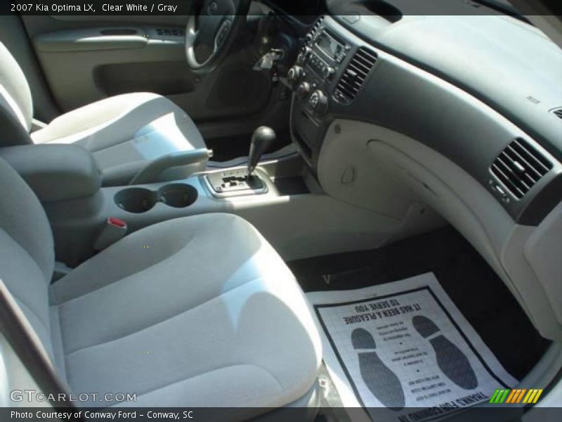 Clear White / Gray 2007 Kia Optima LX