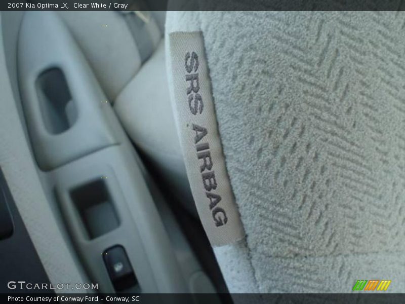 Clear White / Gray 2007 Kia Optima LX