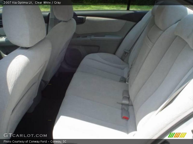 Clear White / Gray 2007 Kia Optima LX