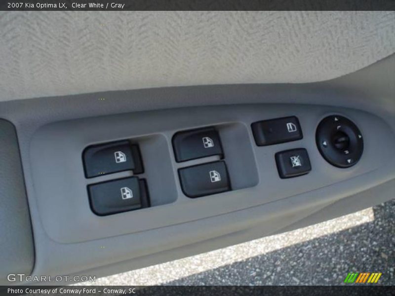 Clear White / Gray 2007 Kia Optima LX