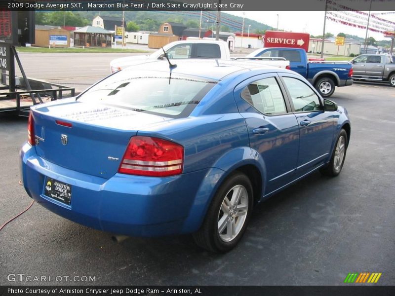 Marathon Blue Pearl / Dark Slate Gray/Light Slate Gray 2008 Dodge Avenger SXT