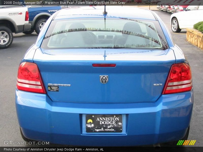 Marathon Blue Pearl / Dark Slate Gray/Light Slate Gray 2008 Dodge Avenger SXT