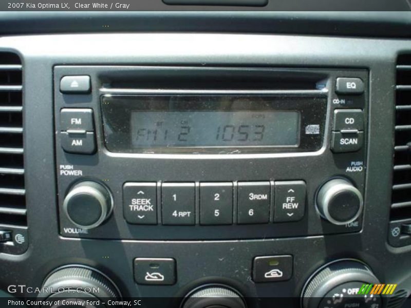 Clear White / Gray 2007 Kia Optima LX