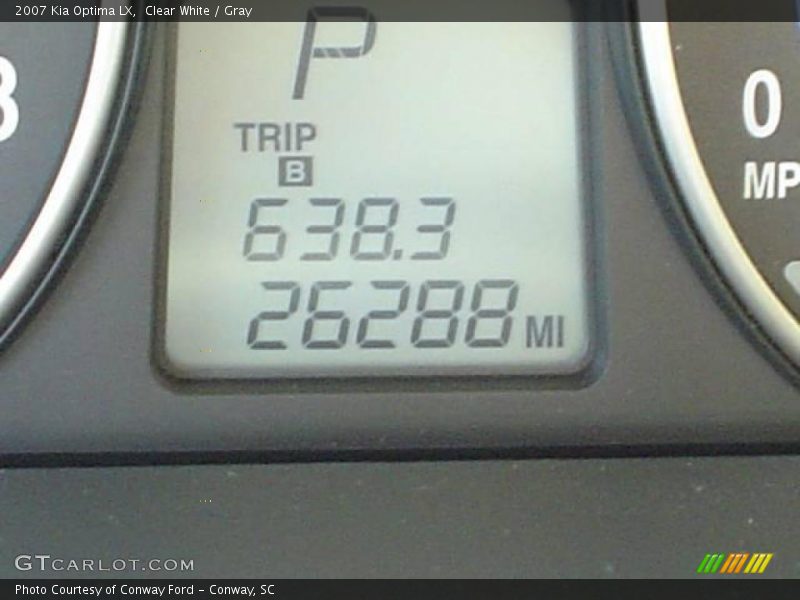 Clear White / Gray 2007 Kia Optima LX