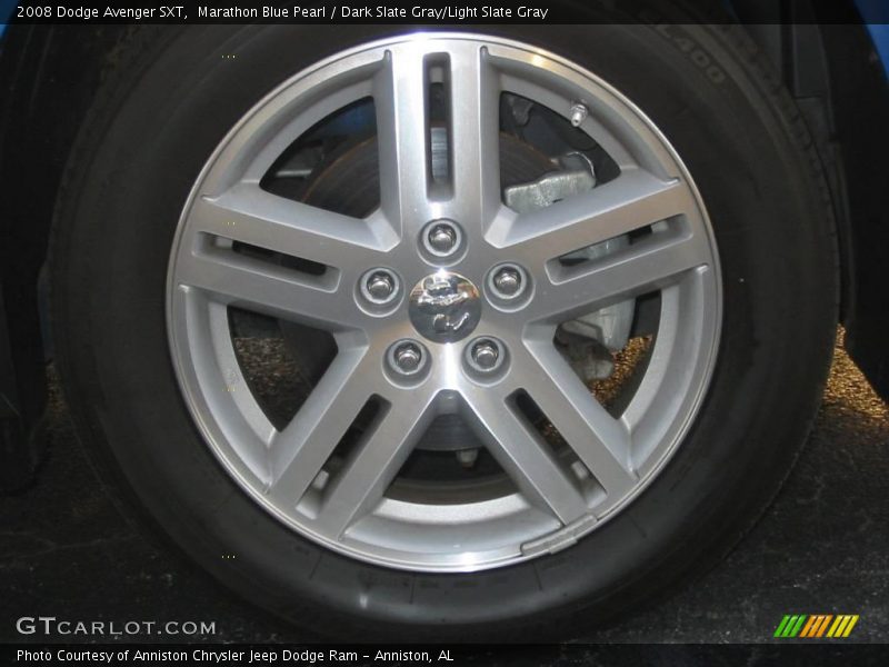 Marathon Blue Pearl / Dark Slate Gray/Light Slate Gray 2008 Dodge Avenger SXT