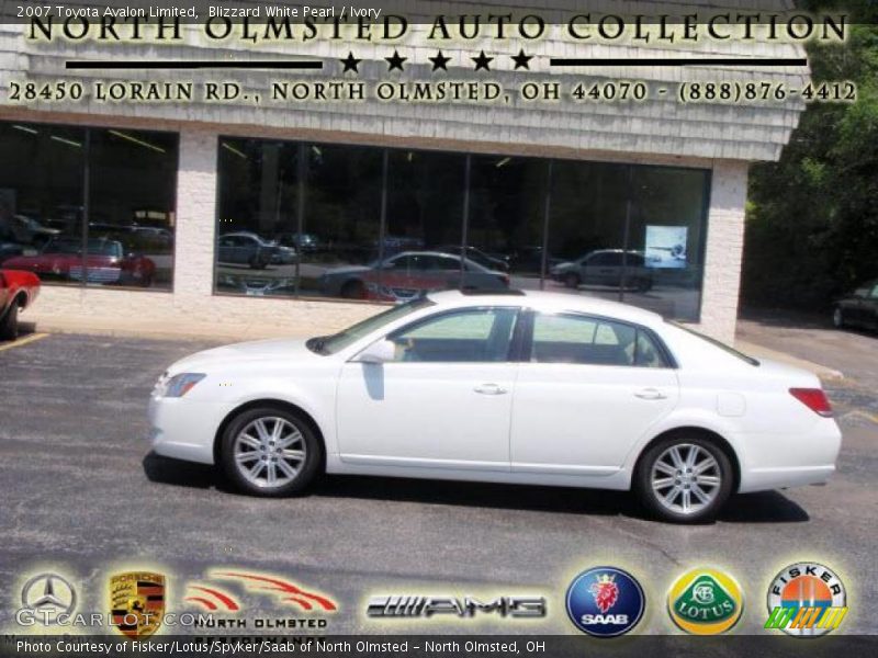 Blizzard White Pearl / Ivory 2007 Toyota Avalon Limited