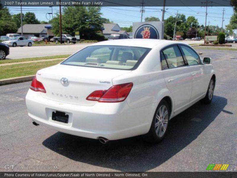 Blizzard White Pearl / Ivory 2007 Toyota Avalon Limited