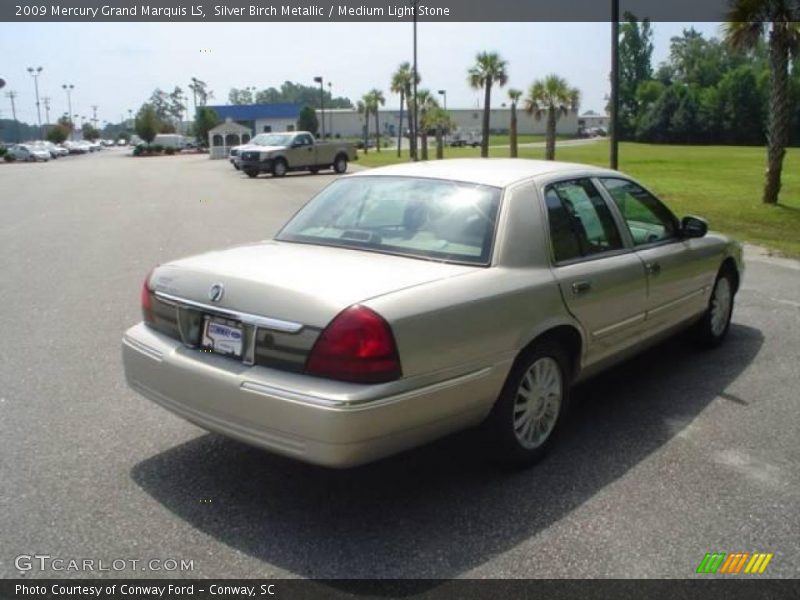 Silver Birch Metallic / Medium Light Stone 2009 Mercury Grand Marquis LS