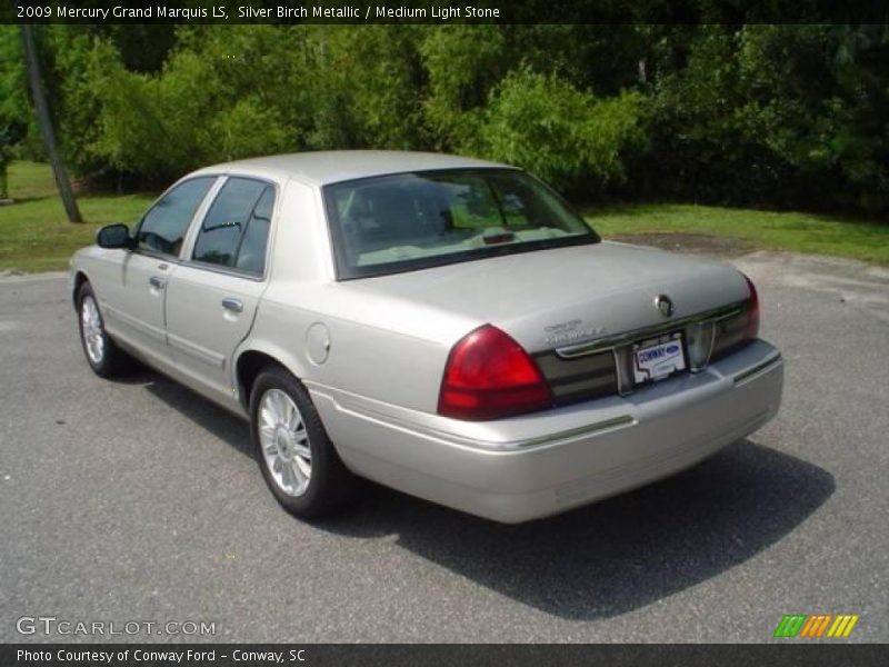 Silver Birch Metallic / Medium Light Stone 2009 Mercury Grand Marquis LS