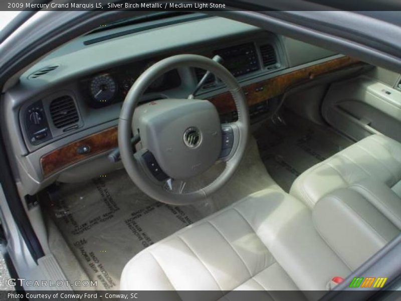 Silver Birch Metallic / Medium Light Stone 2009 Mercury Grand Marquis LS