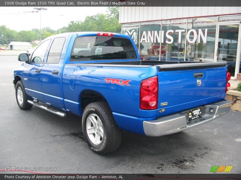 Electric Blue Pearl / Medium Slate Gray 2008 Dodge Ram 1500 TRX Quad Cab