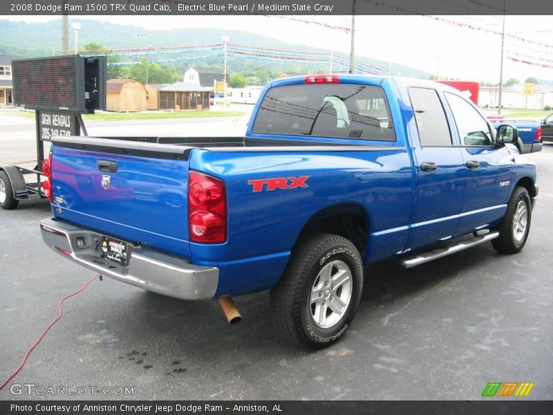 Electric Blue Pearl / Medium Slate Gray 2008 Dodge Ram 1500 TRX Quad Cab