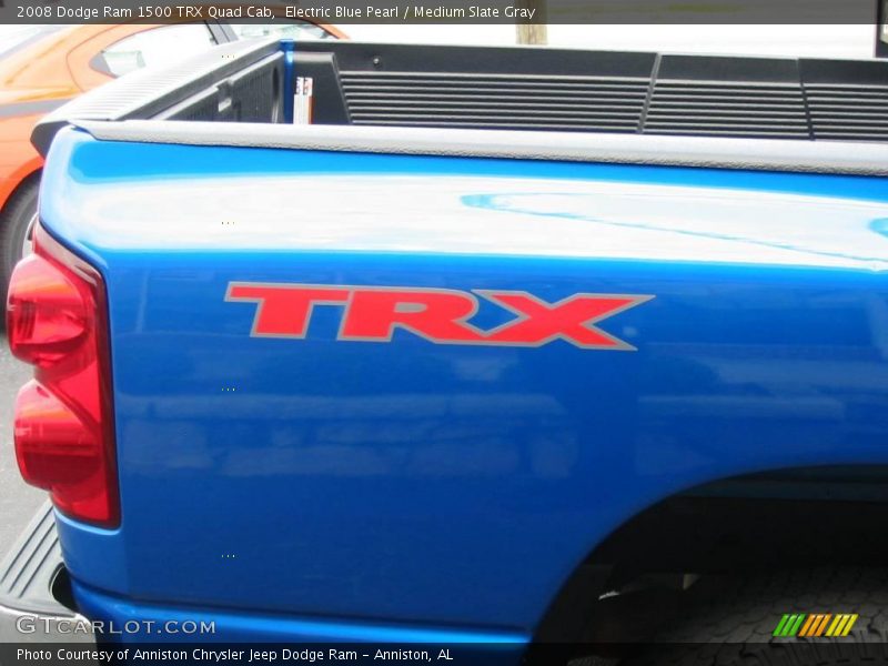 Electric Blue Pearl / Medium Slate Gray 2008 Dodge Ram 1500 TRX Quad Cab