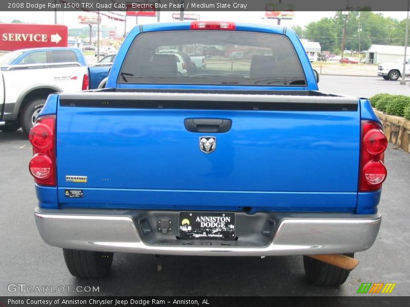 Electric Blue Pearl / Medium Slate Gray 2008 Dodge Ram 1500 TRX Quad Cab