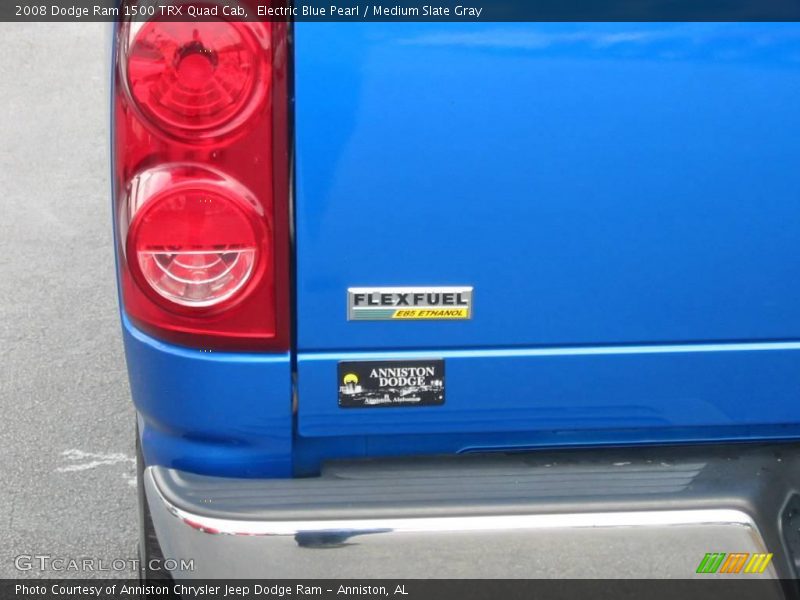 Electric Blue Pearl / Medium Slate Gray 2008 Dodge Ram 1500 TRX Quad Cab