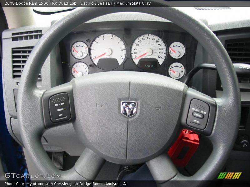 Electric Blue Pearl / Medium Slate Gray 2008 Dodge Ram 1500 TRX Quad Cab