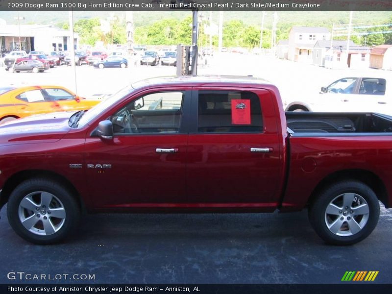 Inferno Red Crystal Pearl / Dark Slate/Medium Graystone 2009 Dodge Ram 1500 Big Horn Edition Crew Cab