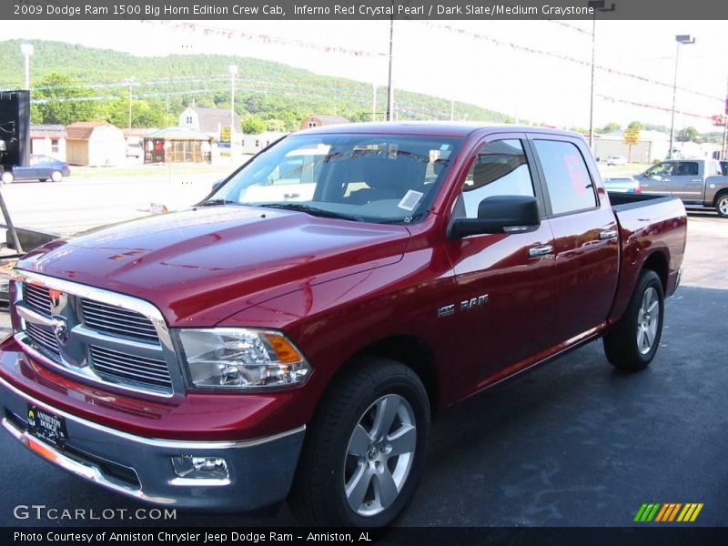 Inferno Red Crystal Pearl / Dark Slate/Medium Graystone 2009 Dodge Ram 1500 Big Horn Edition Crew Cab