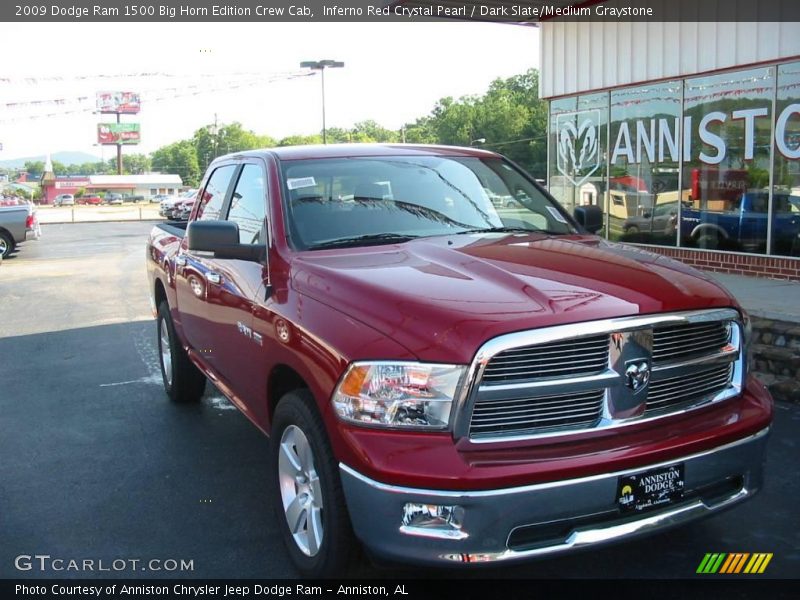 Inferno Red Crystal Pearl / Dark Slate/Medium Graystone 2009 Dodge Ram 1500 Big Horn Edition Crew Cab