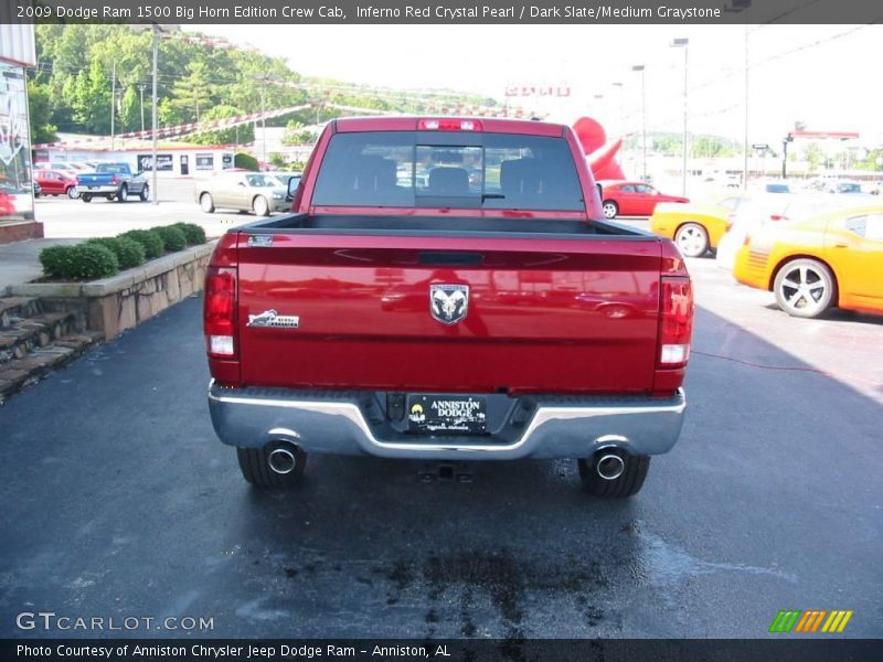 Inferno Red Crystal Pearl / Dark Slate/Medium Graystone 2009 Dodge Ram 1500 Big Horn Edition Crew Cab