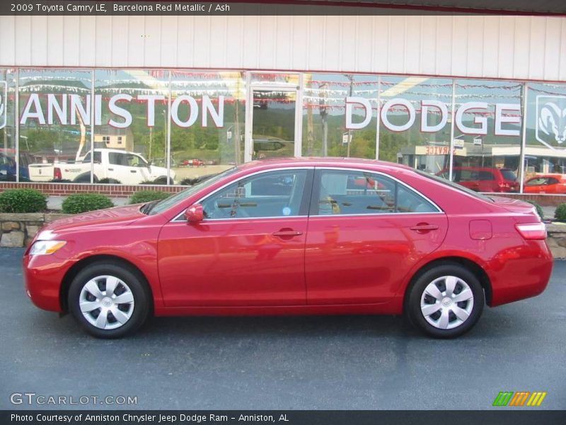 Barcelona Red Metallic / Ash 2009 Toyota Camry LE