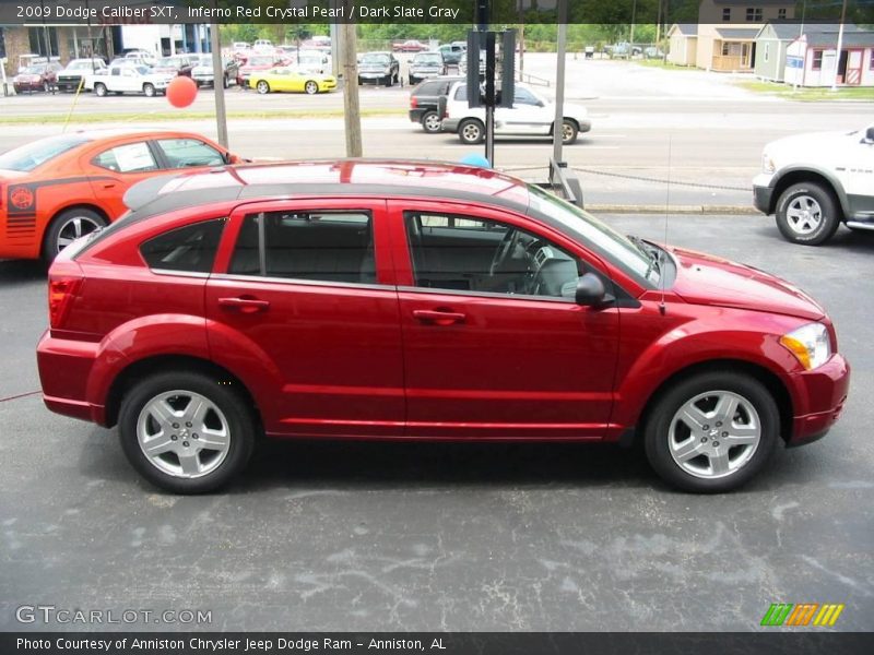Inferno Red Crystal Pearl / Dark Slate Gray 2009 Dodge Caliber SXT