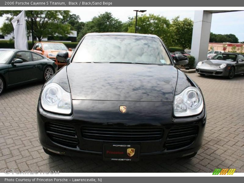 Black / Black/Sand Beige 2006 Porsche Cayenne S Titanium