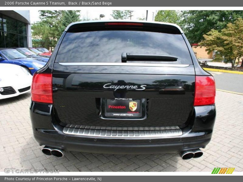 Black / Black/Sand Beige 2006 Porsche Cayenne S Titanium